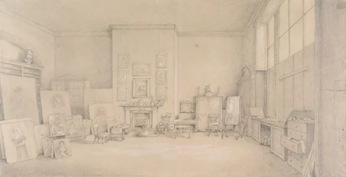 Studio van Sir Thomas Lawrence; 65 Russell Square, Londen, 1824